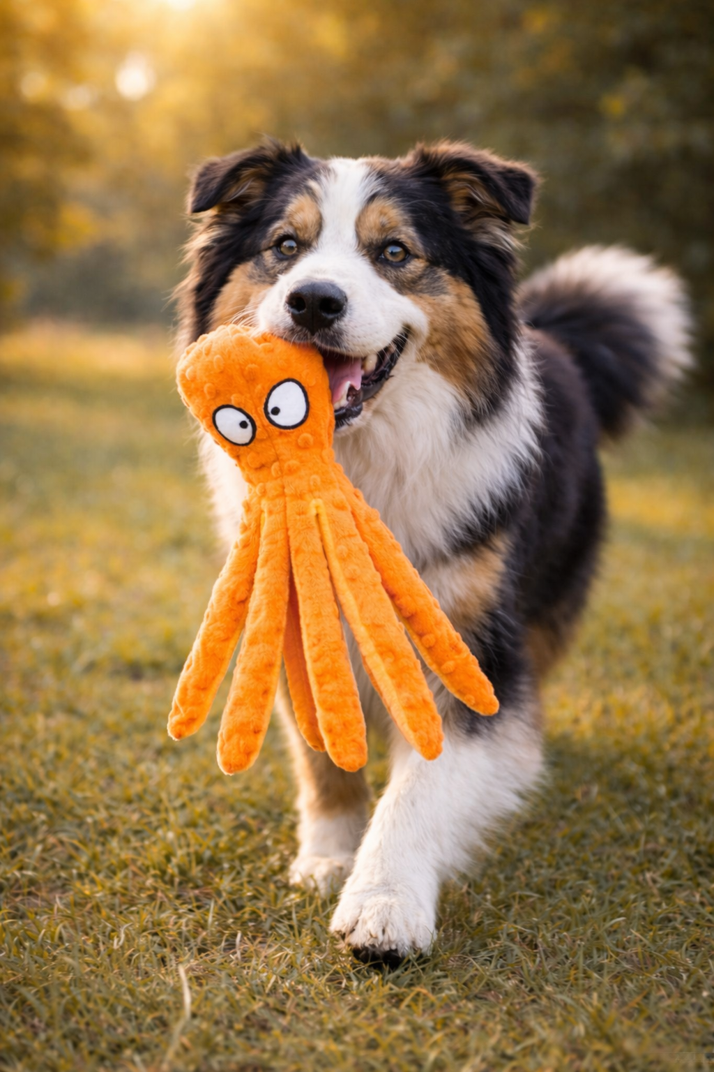 Octopus Squeaky Dog Toy