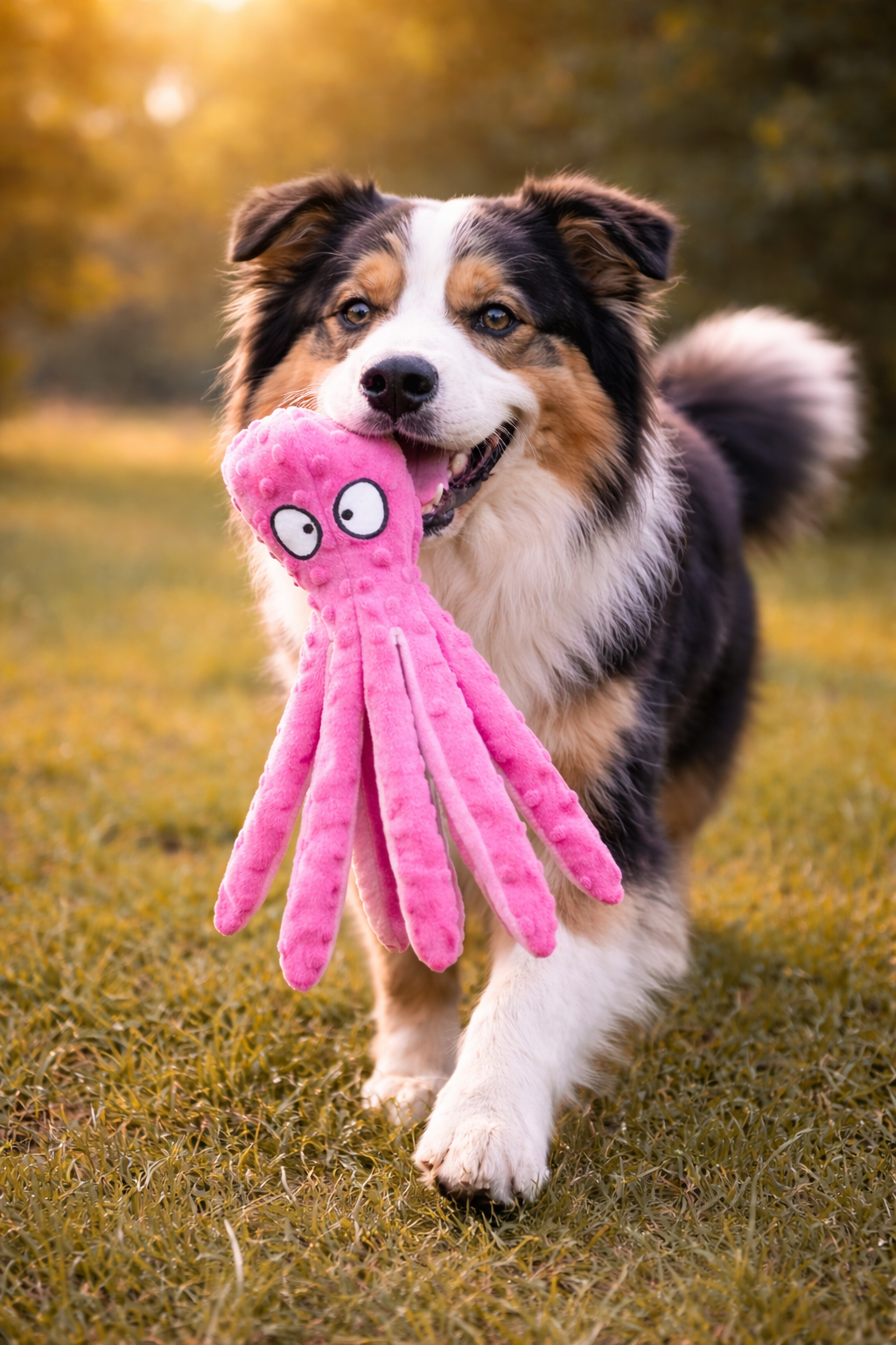 Octopus Squeaky Dog Toy
